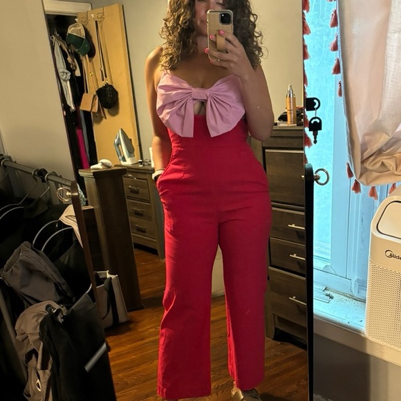 Anthropologie Maeve color block jumpsuit - Picture 7 of 8